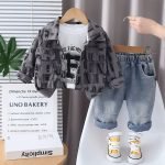 Children Cartoon Suit & Long Sleeve Trousers - Image 3