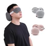 Neck Support Head Pillow with Eye Sleeping Mask