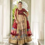 Women’s Lehenga Choli with Digital Print Weaving