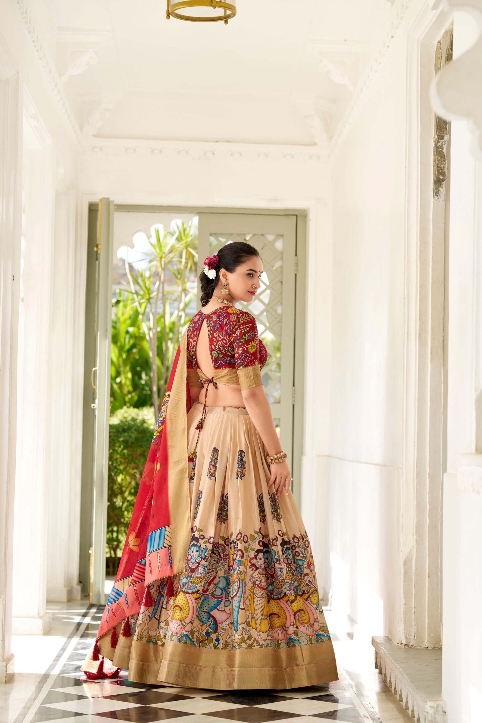 Women’s Lehenga Choli with Digital Print Weaving Women’s Lehenga Choli with Digital Print Weaving