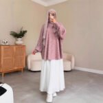Women’s Fashionable Muslim Top and Skirt 2-Piece Set