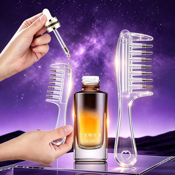 Transparent Scalp Care Massage Comb
